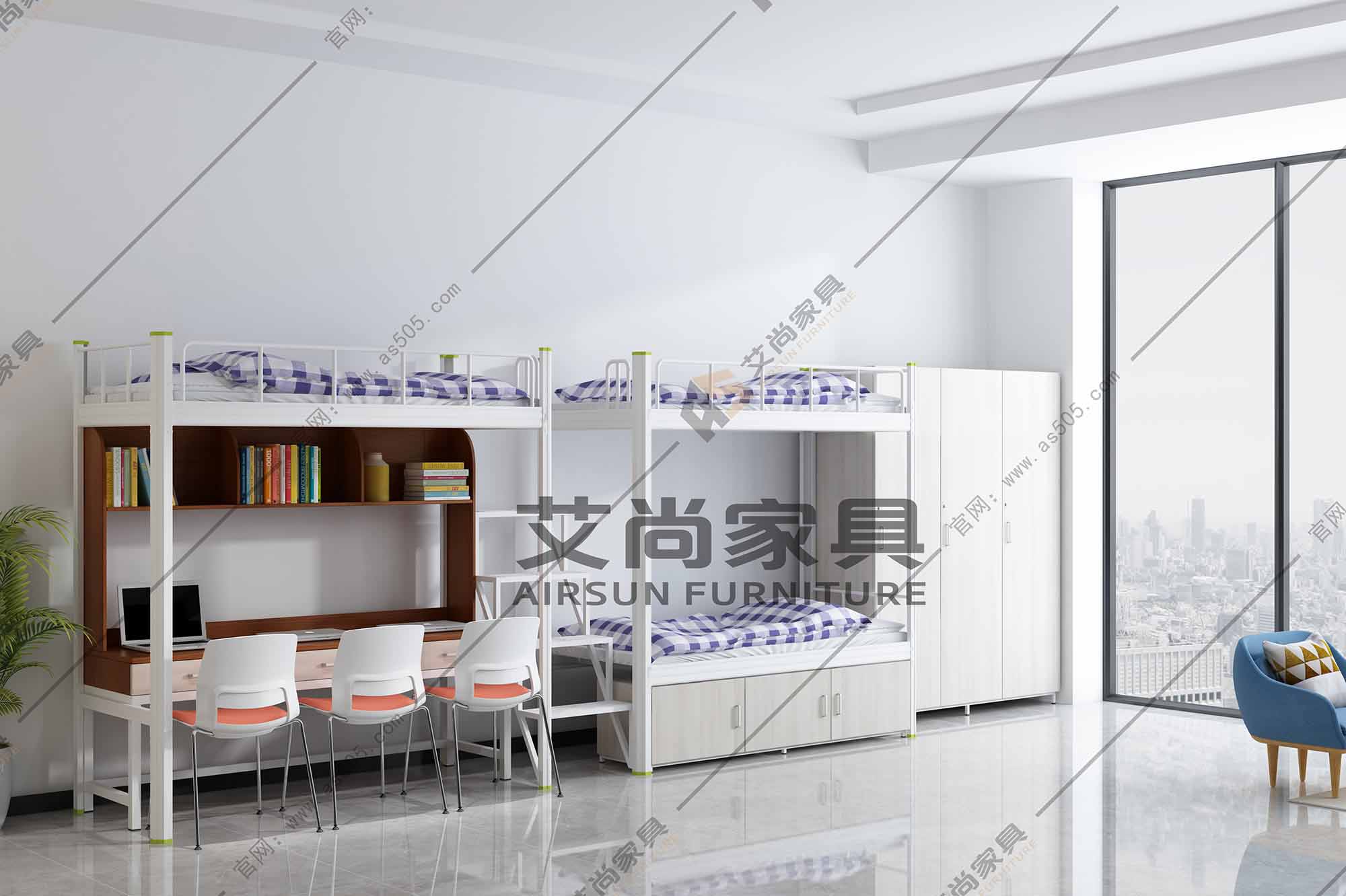 學校宿舍公寓床