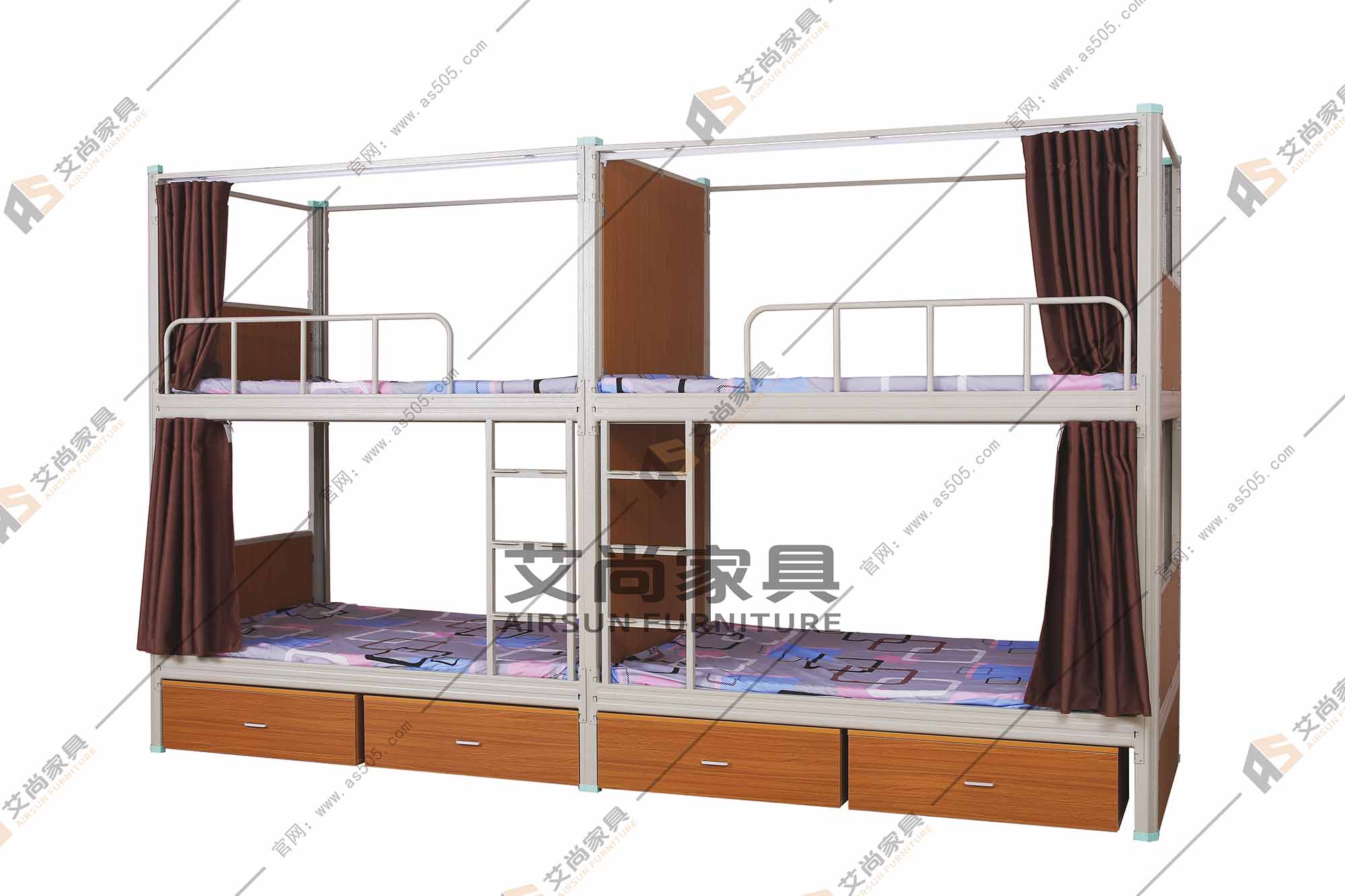 員工雙層鐵架床